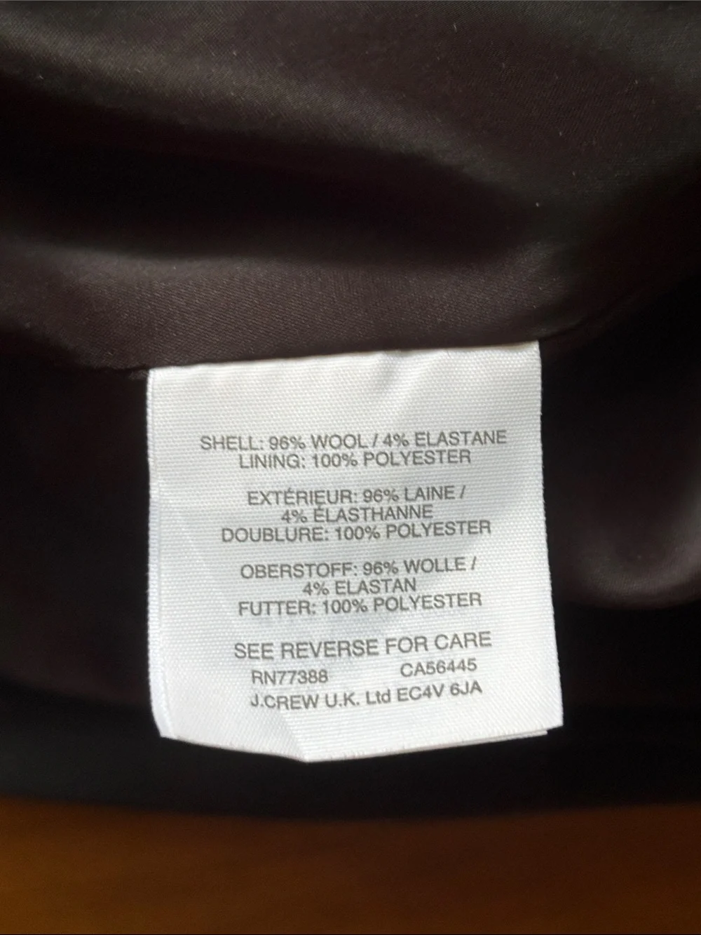 J.CREW Resume Dress Black 00